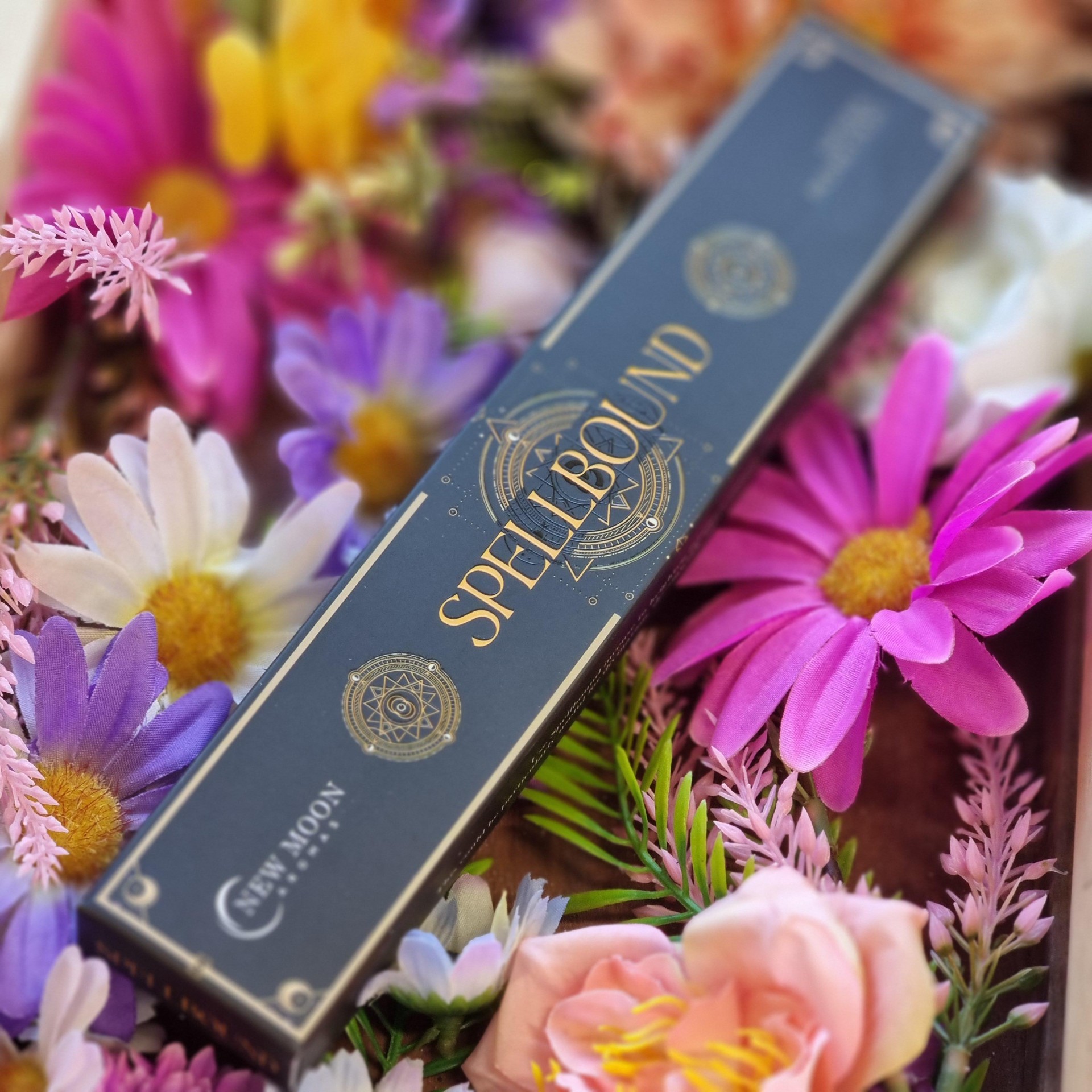 new moon incense sticks in spellbound scent