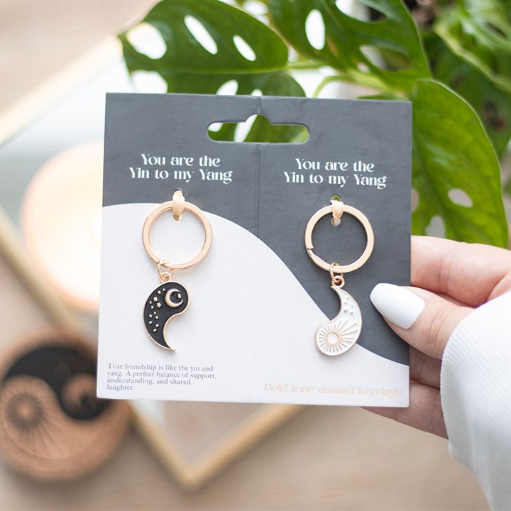 yin yang keyring set