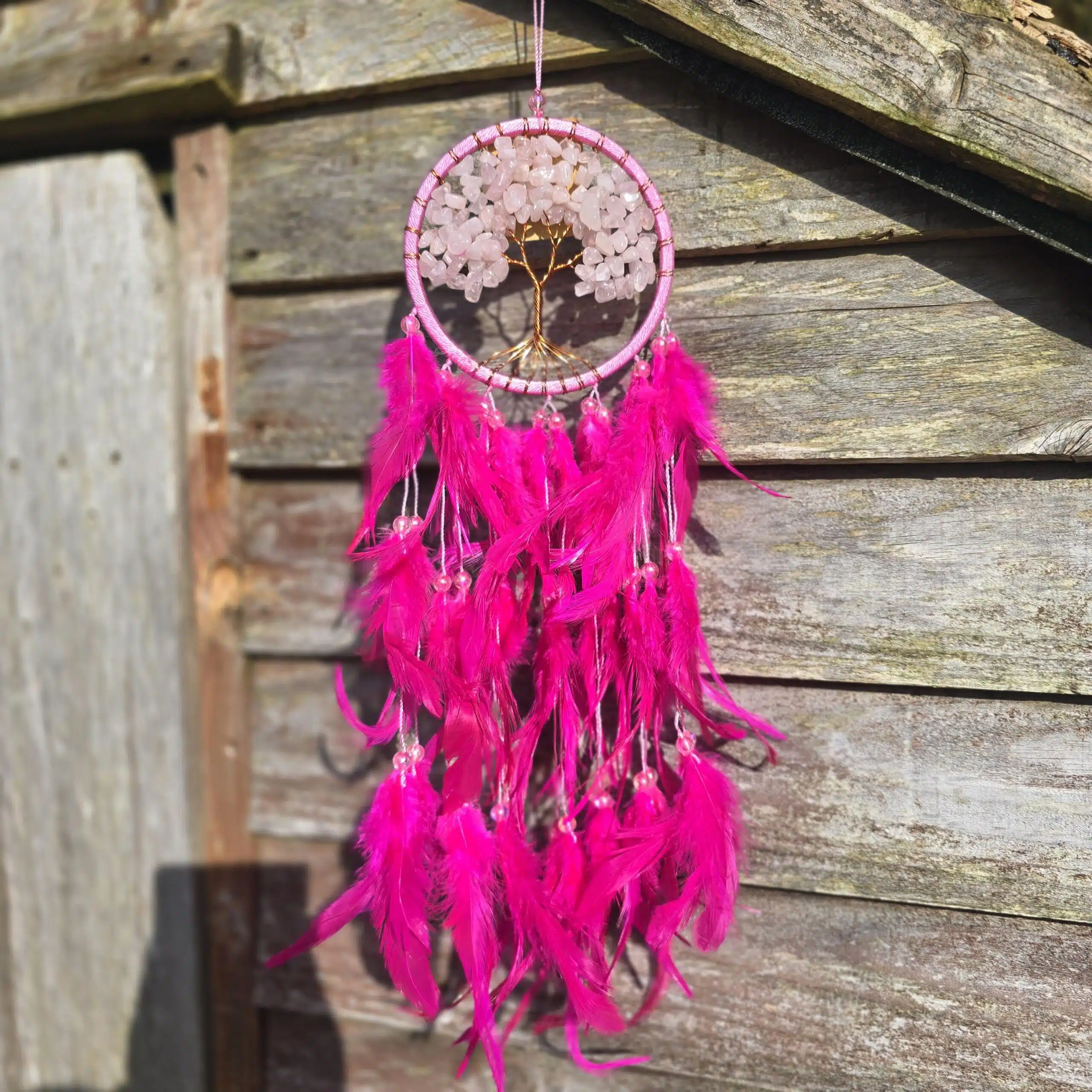 Rose Quartz Dreamcatcher
