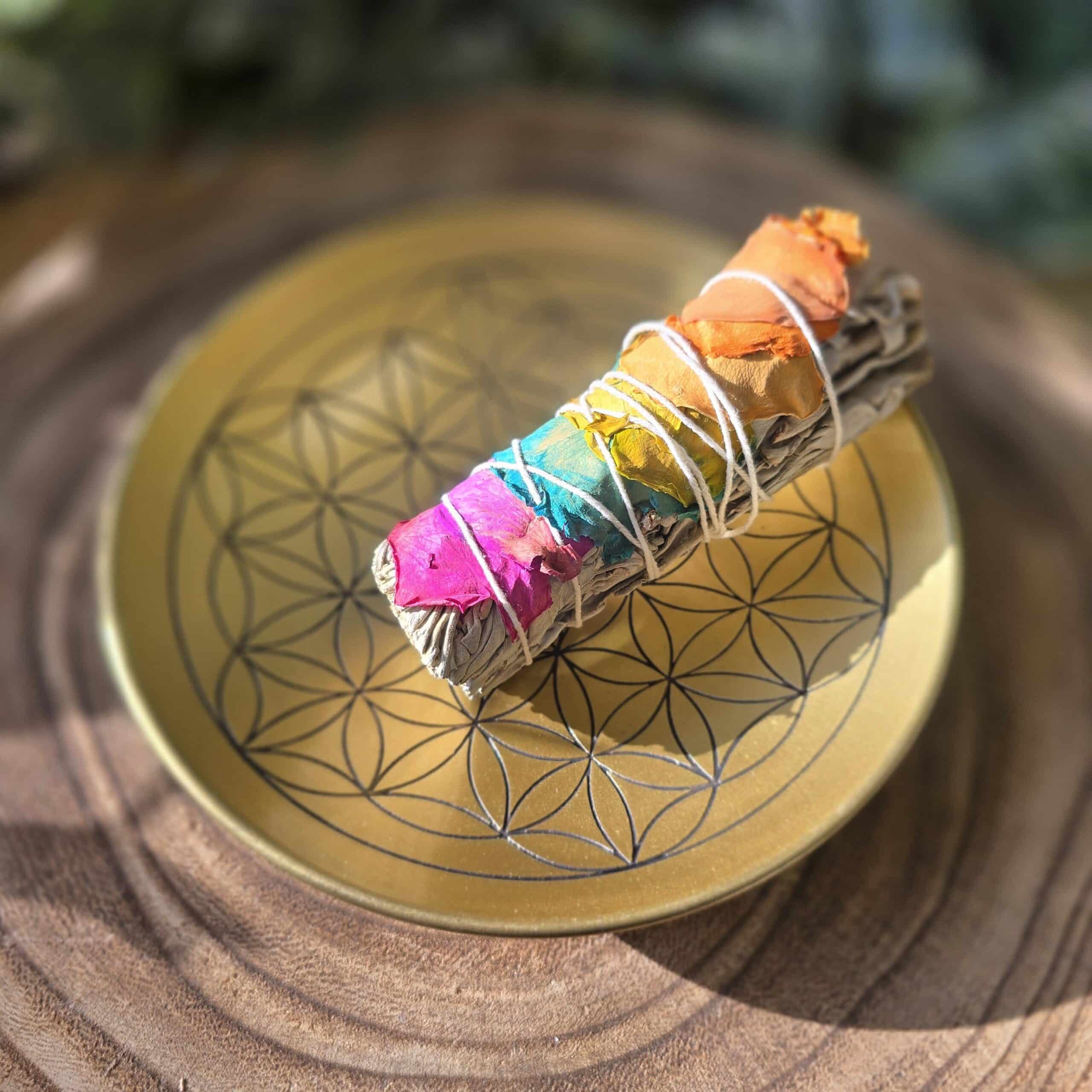 Brass Smudge Stick Plate Brass Smudge Stick Plate