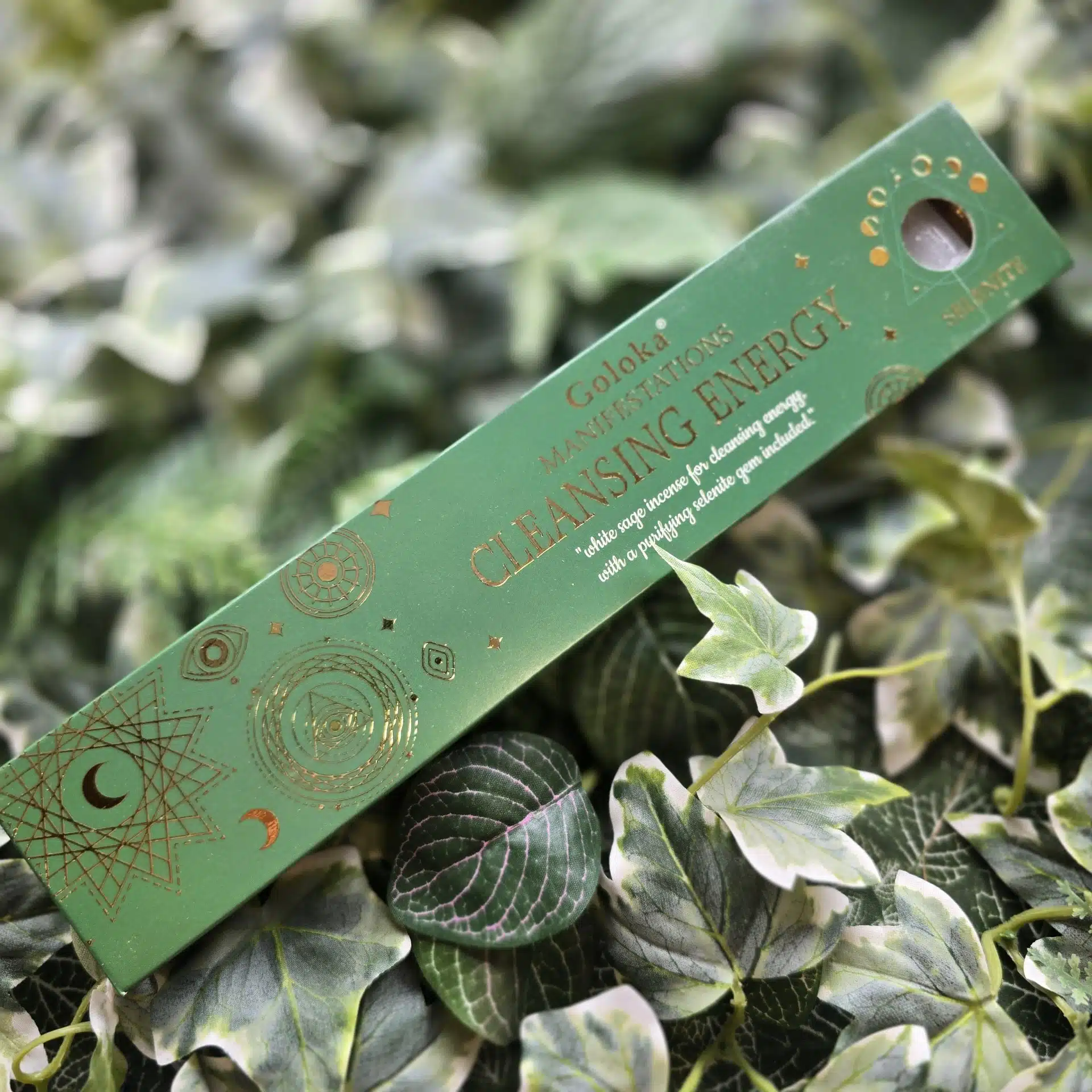 Goloka Manifestation Cleansing Energy Incense with Crystal