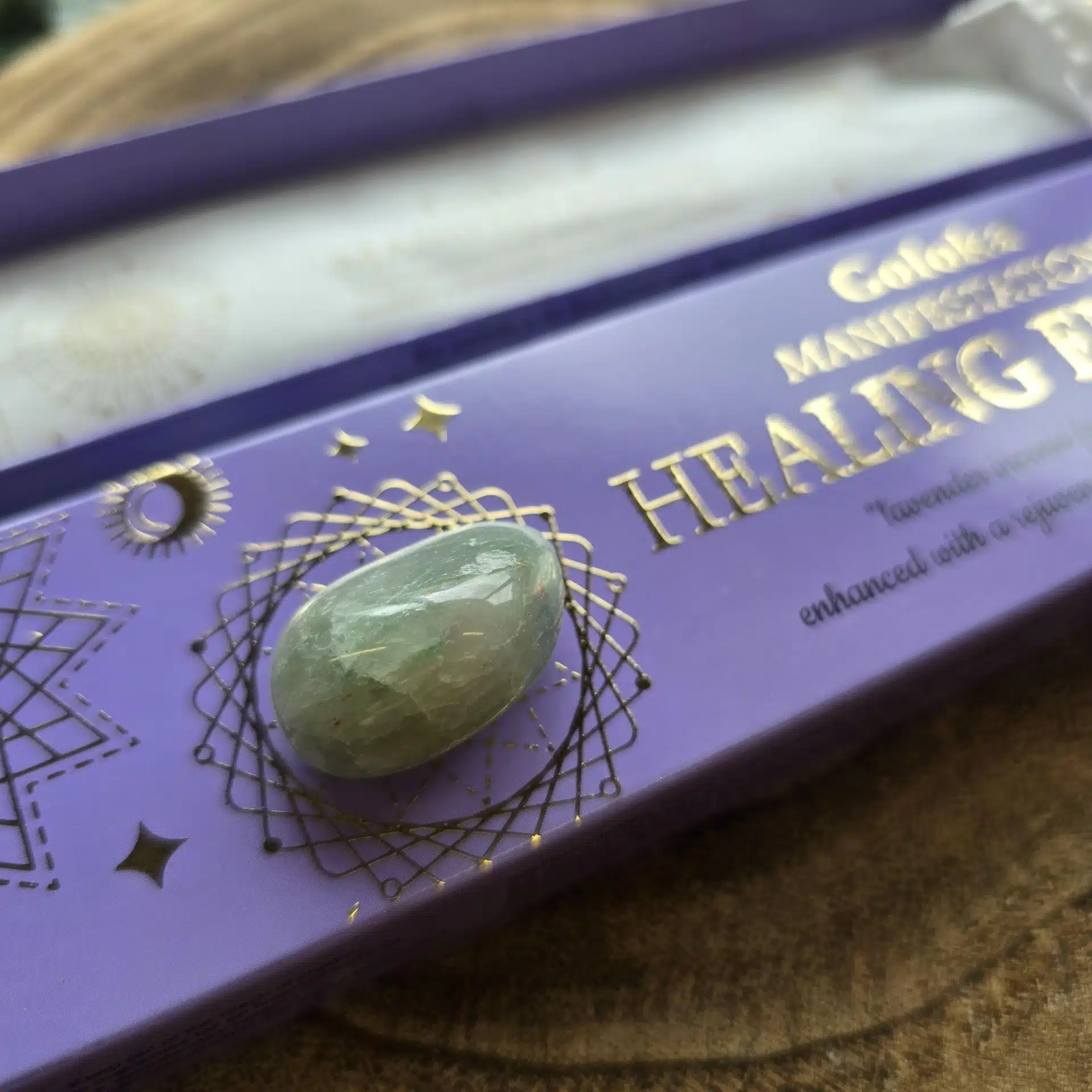 Goloka Manifestation Healing Energy Incense with Crystal Goloka Manifestation Healing Energy Incense with Crystal