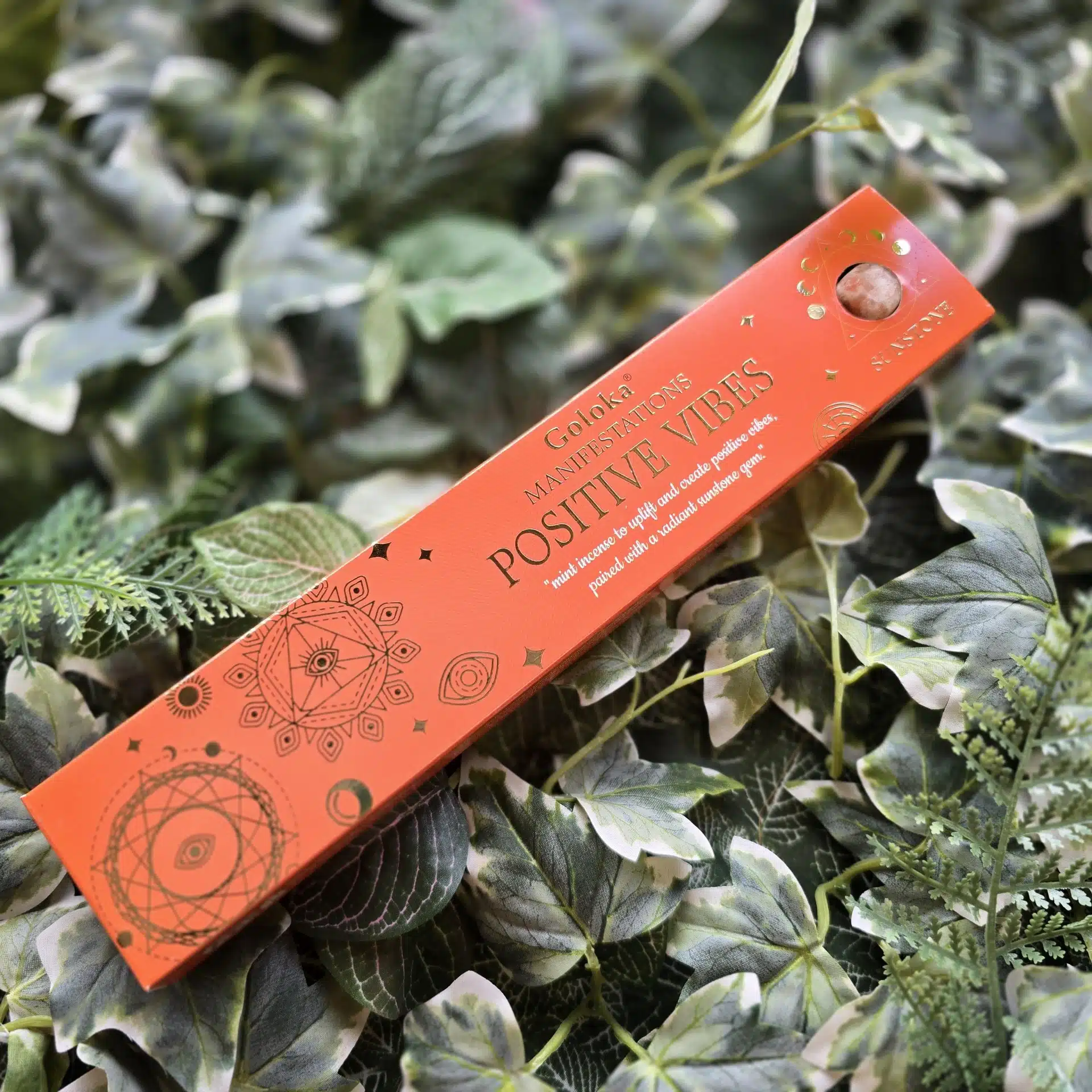 Goloka Manifestation Positive Vibes Incense with Crystal
