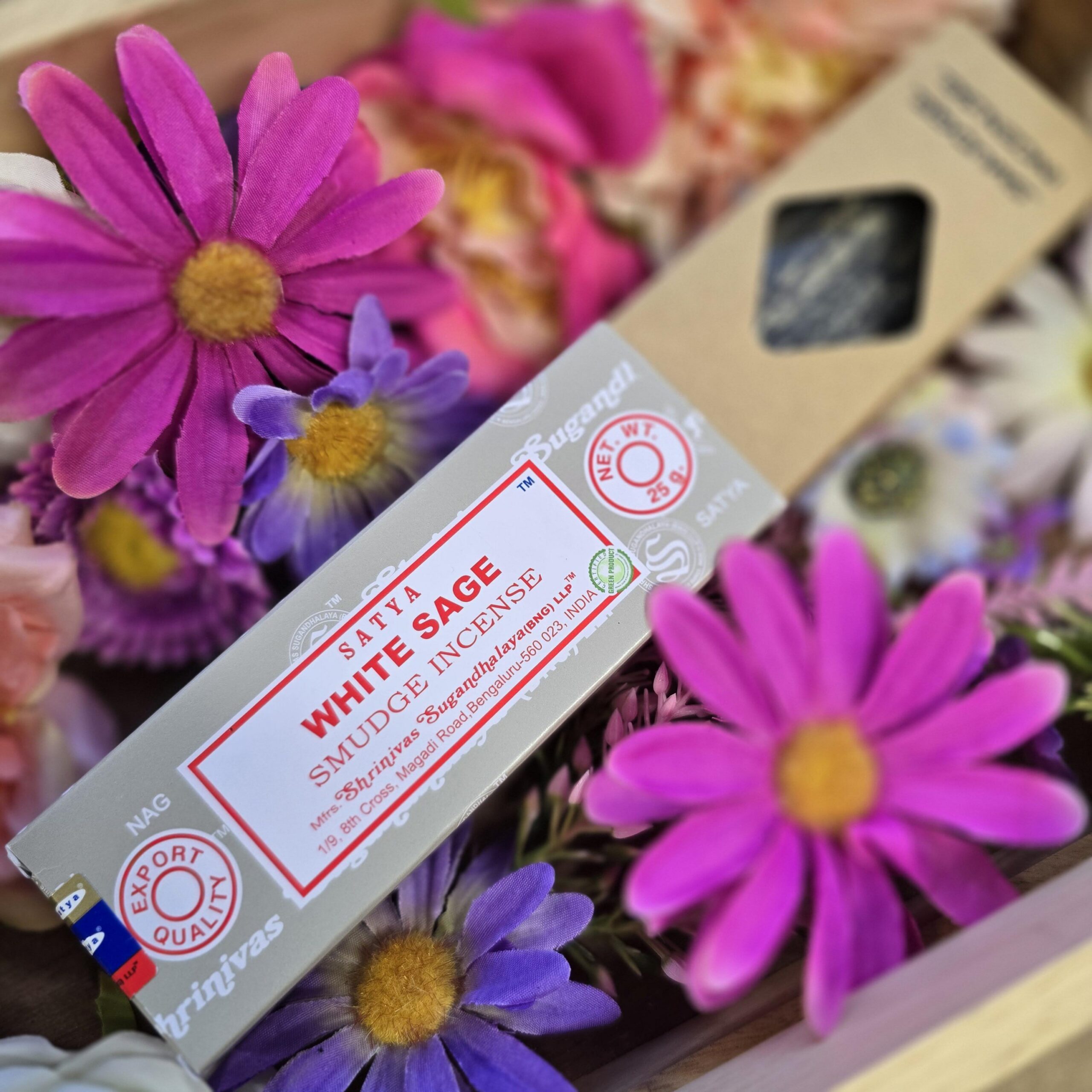 Satya White Sage Smudge Incense 25 Gr